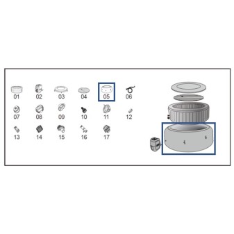Liner de remplacement pour Lay-Z Spa Budapest Airjet Bestway 1.96 m x 66 cm