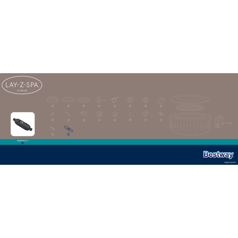 Interrupteur différentiel PRCD 10mA pour spas Lay-Z-Spa Bestway Interrupteur différentiel PRCD 10mA pour spas Lay-Z-Spa Bestway