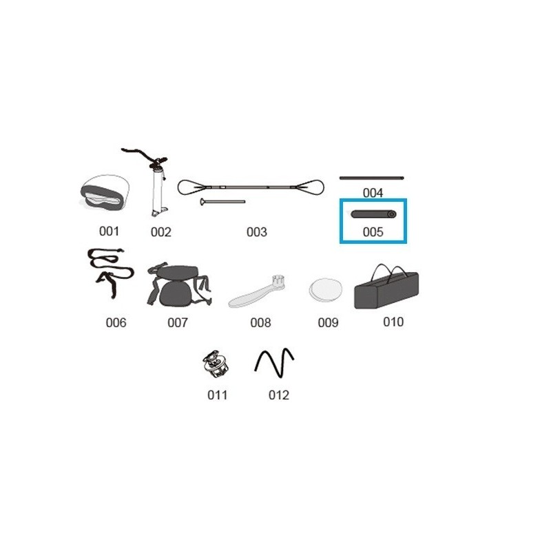 Mousse repose-pieds pour paddle SUP Hydro-Force Bestway avec fonction siège