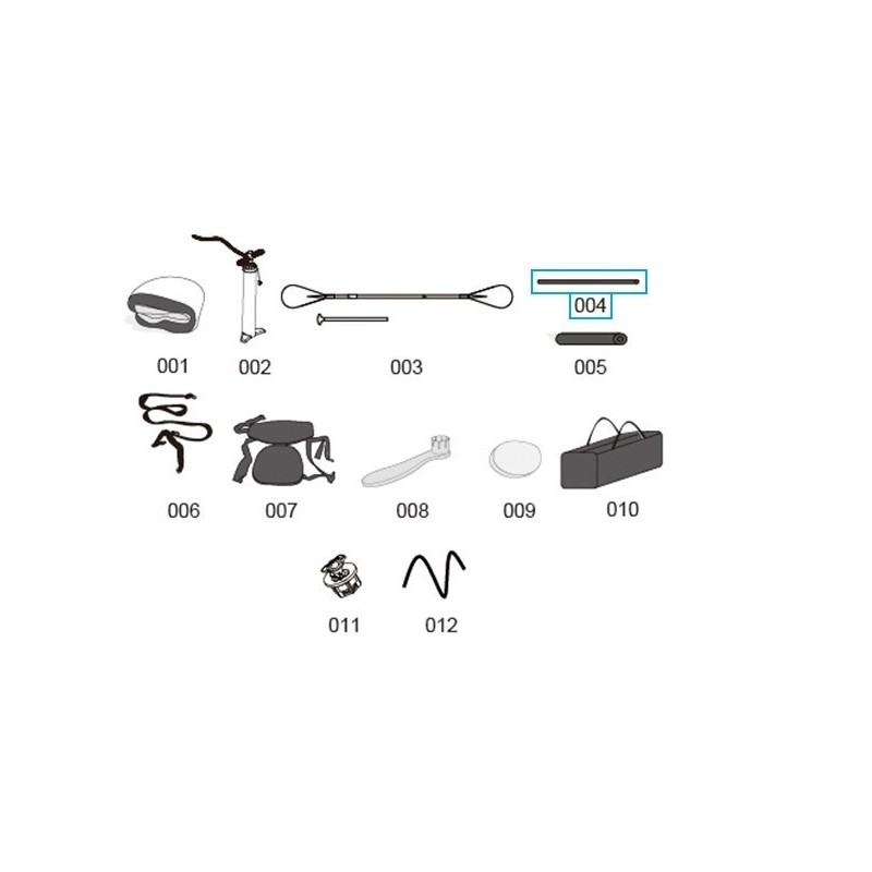 Tube de repose-pieds pour divers paddle SUP Hydro-Force Bestway