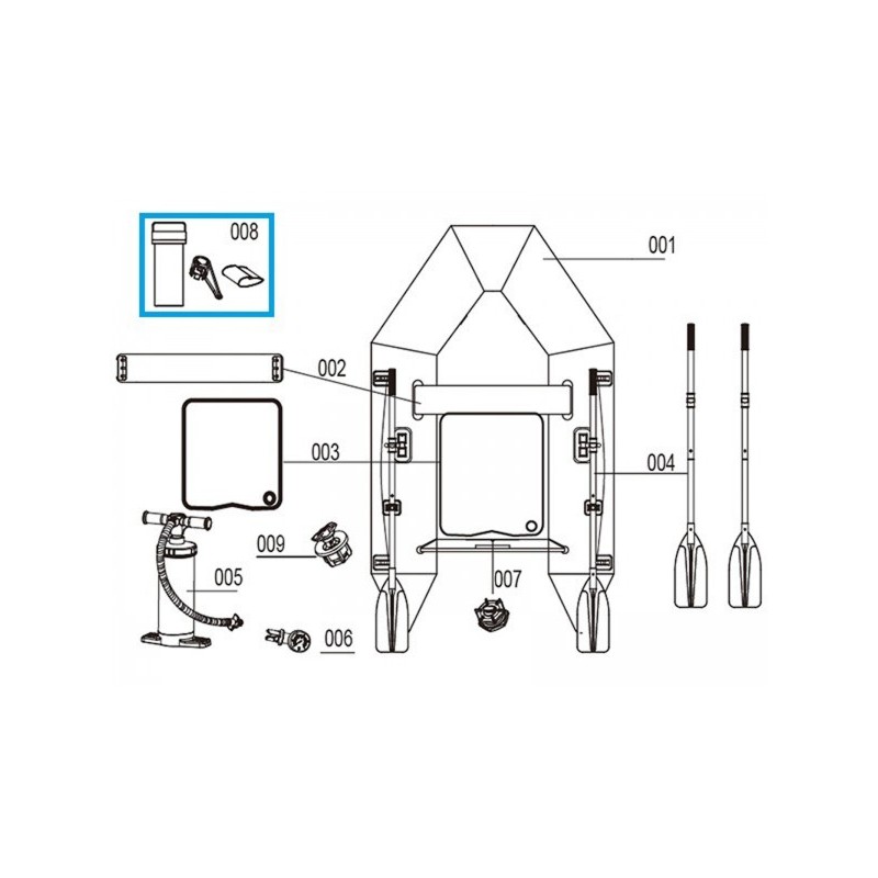 Kit de réparation pour bateaux de sport Hydro-Force Bestway