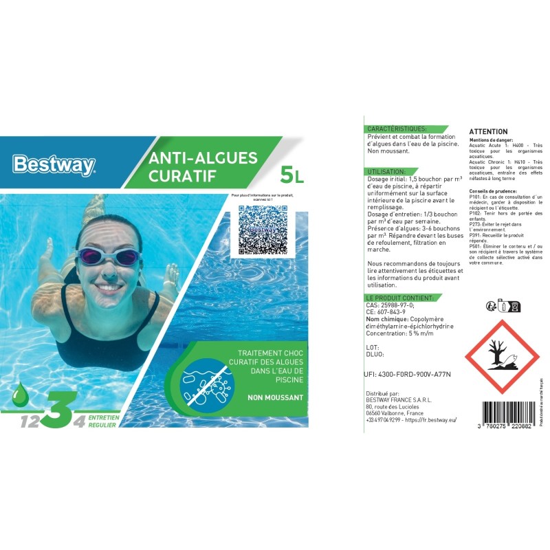 Anti-Algues Curatif  5 Litres