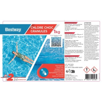 Chlore Choc - Granules  Boite De 1 Kg