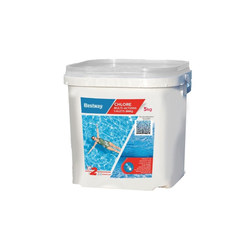 Chlore Multiactions - Galets 200G Seau De 5Kg