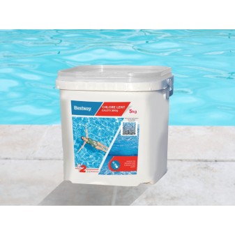 Chlore Lent- Galets 200G  Seau De 5 Kg