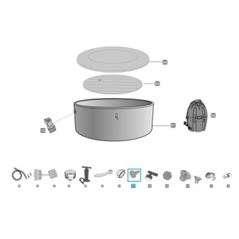 Adaptateur raccord jardin pour vidange de Lay-Z-Spa™Airjet