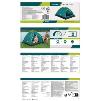 Bestway Tente de camping 2 personnes Cool Dome 2