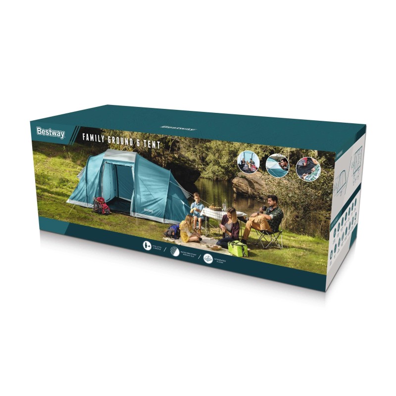 Bestway Tente de camping 6 personnes Family Ground 6