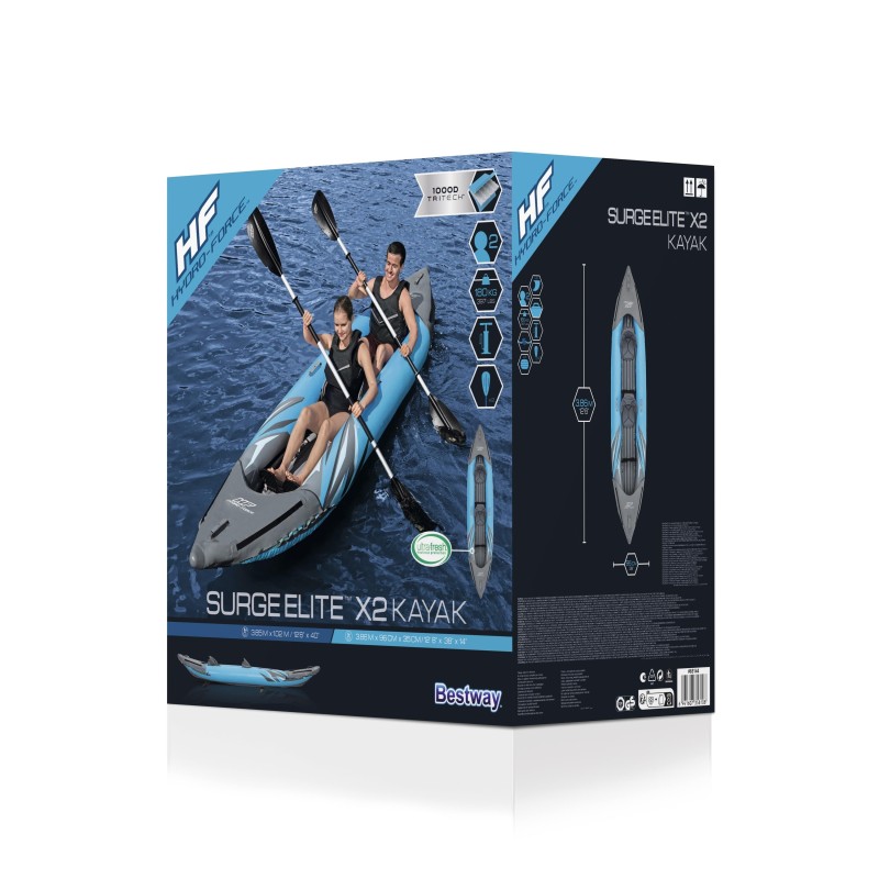 Kayak gonflable 2 places Surge Elite X2 de 3,82 m