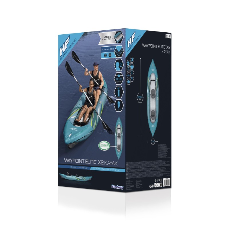 Kayak gonflable 2 places Waypoint Elite X2 382 cm Kayak gonflable 2 places Waypoint Elite X2 382 cm