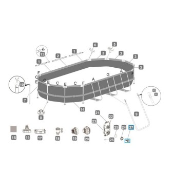 Buse à jet d'eau pour Lay-Z Spa® HydroJet Pro™ et ComfortJet Bestway®