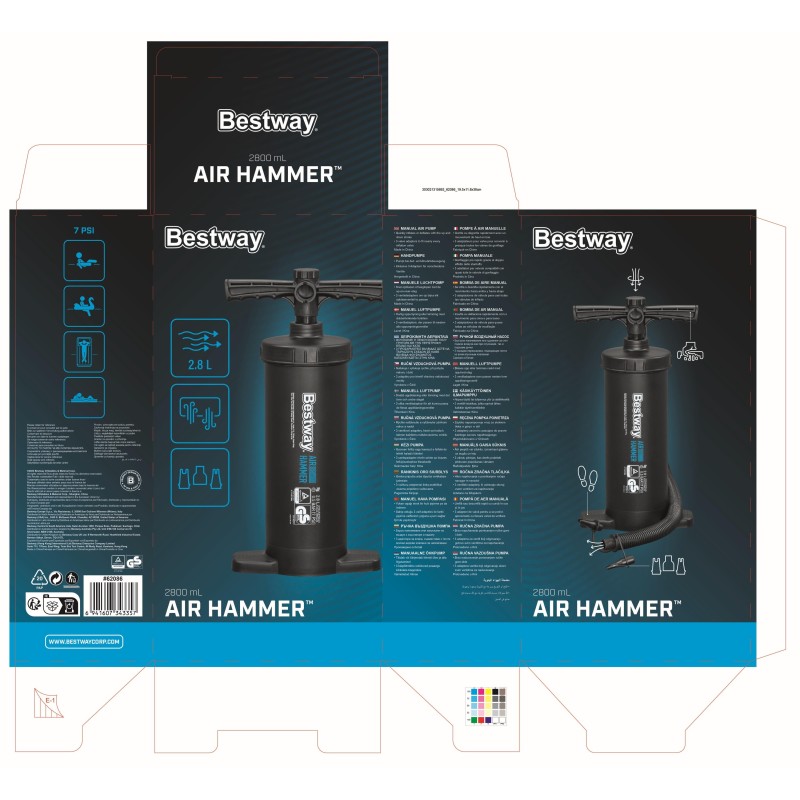 Pompe à air manuelle Air Hammer 2800 ML