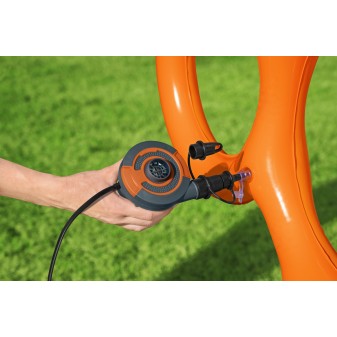 Pompe à air électrique Sidewinder branchement secteur et allume-cigares 490 L/mn