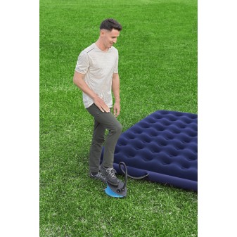 Pompe à pied 1,4L/cycle, 3 embouts, idéale matelas et bouées gonflables