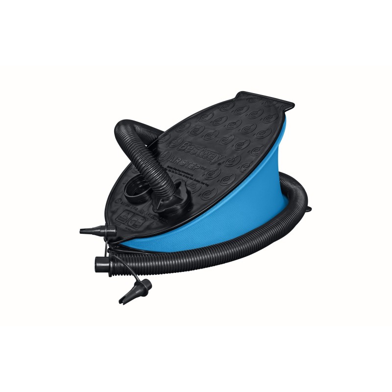 Pompe à pied 1,4L/cycle, 3 embouts, idéale matelas et bouées gonflables