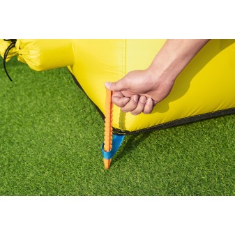 Aire de jeux gonflable avec toboggan, pataugeoire et canon à eau Mont Splashmore H2OGo!™ 435 x 286 x 267 cm