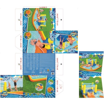 Aire de jeux gonflable avec trampoline et Pataugeoire Beach Bounce 365 x 340 x 152 cm Aire de jeux gonflable avec trampoline et Pataugeoire Beach Bounce 365 x 340 x 152 cm