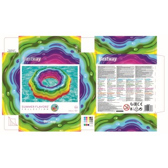 Bouée gonflable Rainbow Ribbon