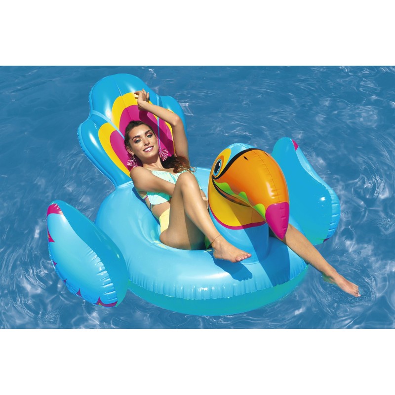 Bouée XXL chevauchable Toucan 207 x 150 cm Bouée XXL chevauchable Toucan 207 x 150 cm
