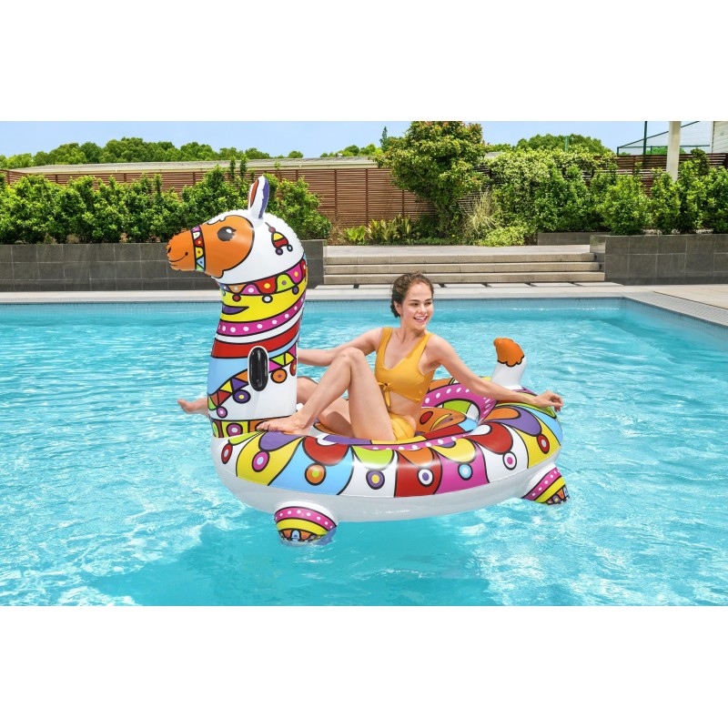 Bouée XXL chevauchable Lama 193 x 151 cm