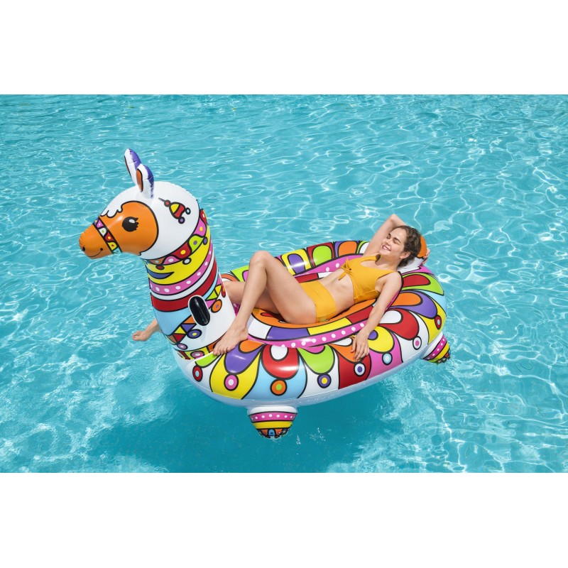 Bouée XXL chevauchable Lama 193 x 151 cm