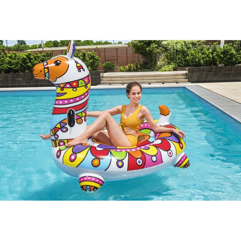 Bouée XXL chevauchable Lama 193 x 151 cm