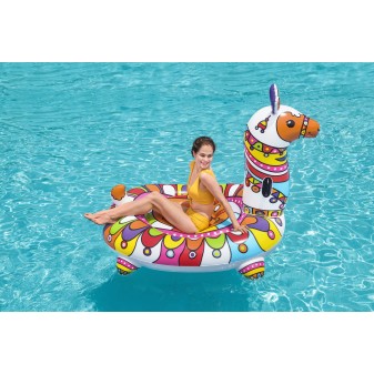 Bouée XXL chevauchable Lama 193 x 151 cm