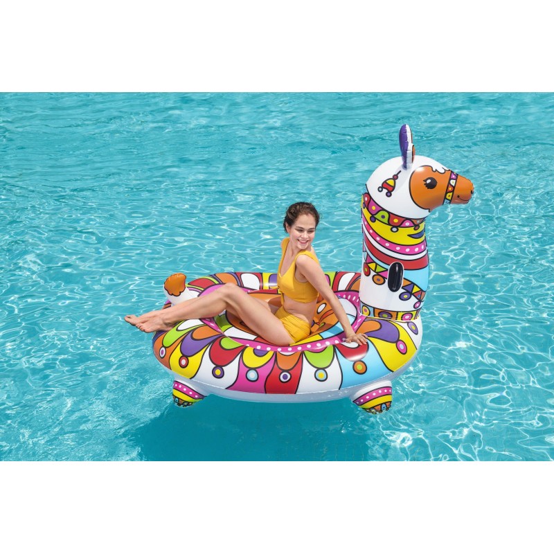 Bouée XXL chevauchable Lama 193 x 151 cm
