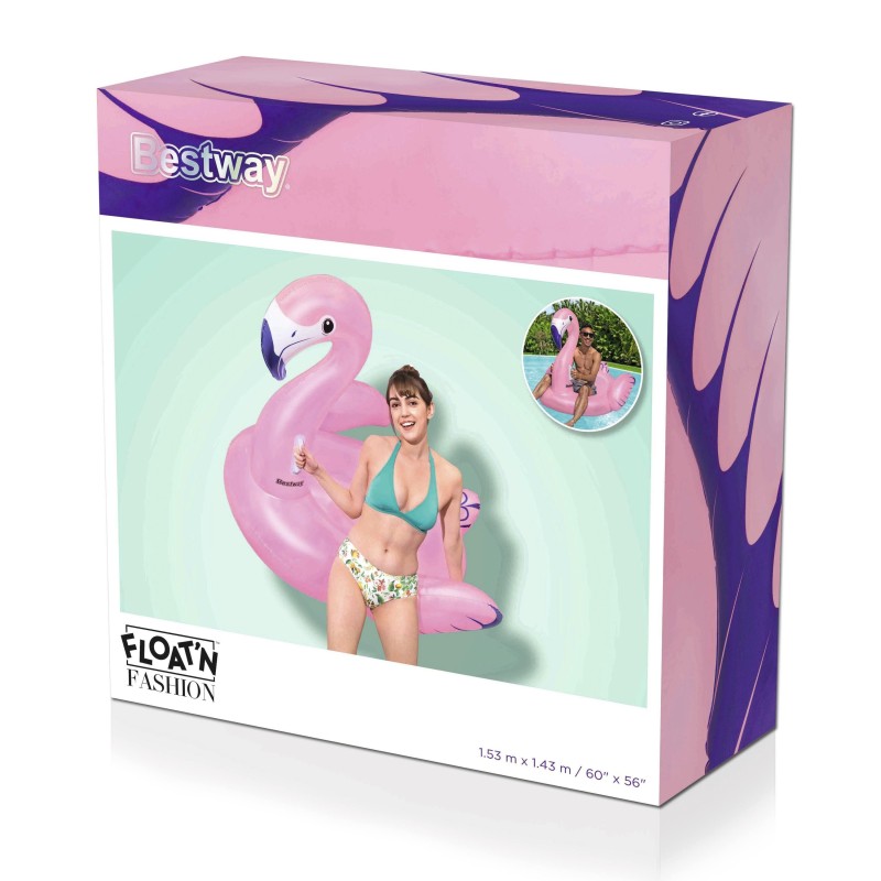 Bouée flamant rose XXL à chevaucher Bouée flamant rose XXL à chevaucher