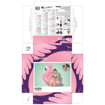 Bouée flamant rose XXL à chevaucher Bouée flamant rose XXL à chevaucher