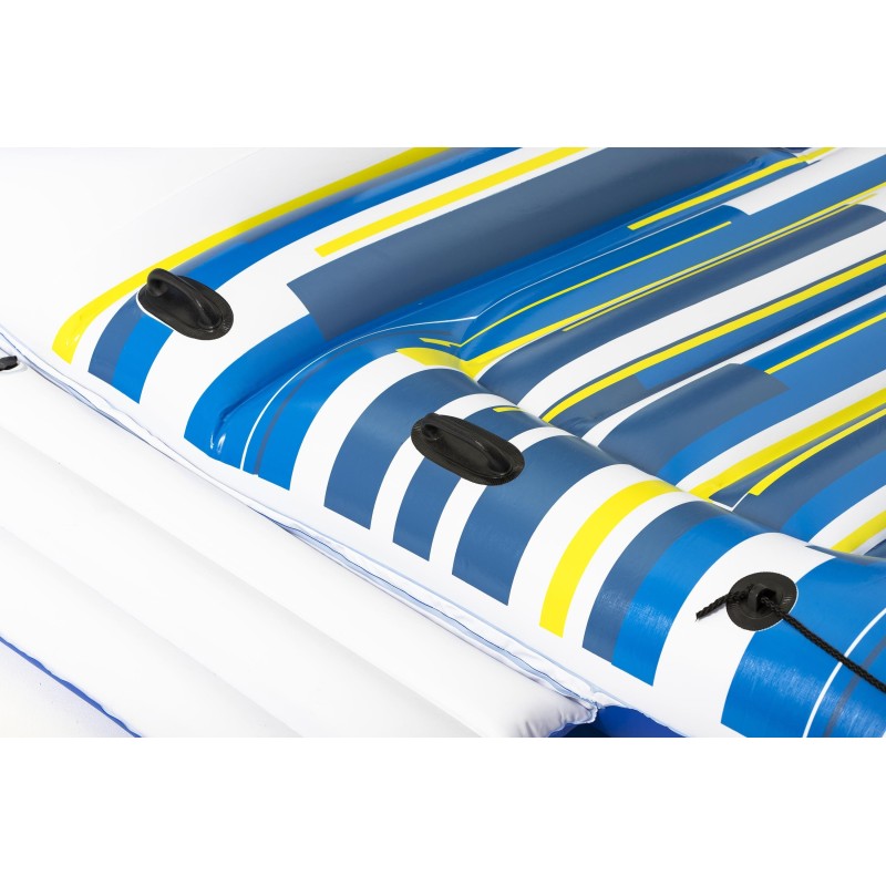 Salon flottant Tropical Breeze 389 x 274 x 73 cm avec pare-soleil, 6 porte-gobelets, glacière, dossiers Salon flottant Tropical Breeze 389 x 274 x 73 cm avec pare-soleil, 6 porte-gobelets, glacière, dossiers