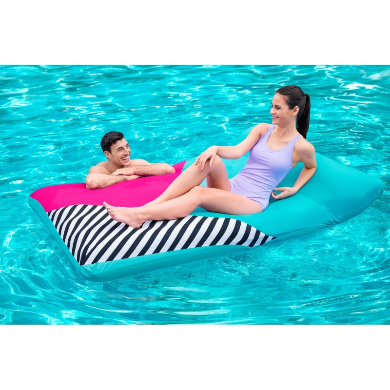 Matelas gonflable avec housse tissu Blissful Drifter™, 183 x 124 x 33 cm, 140 kg