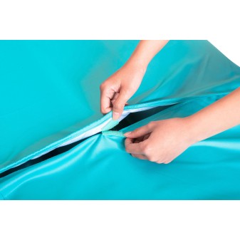 Matelas gonflable avec housse tissu Blissful Drifter™, 183 x 124 x 33 cm, 140 kg