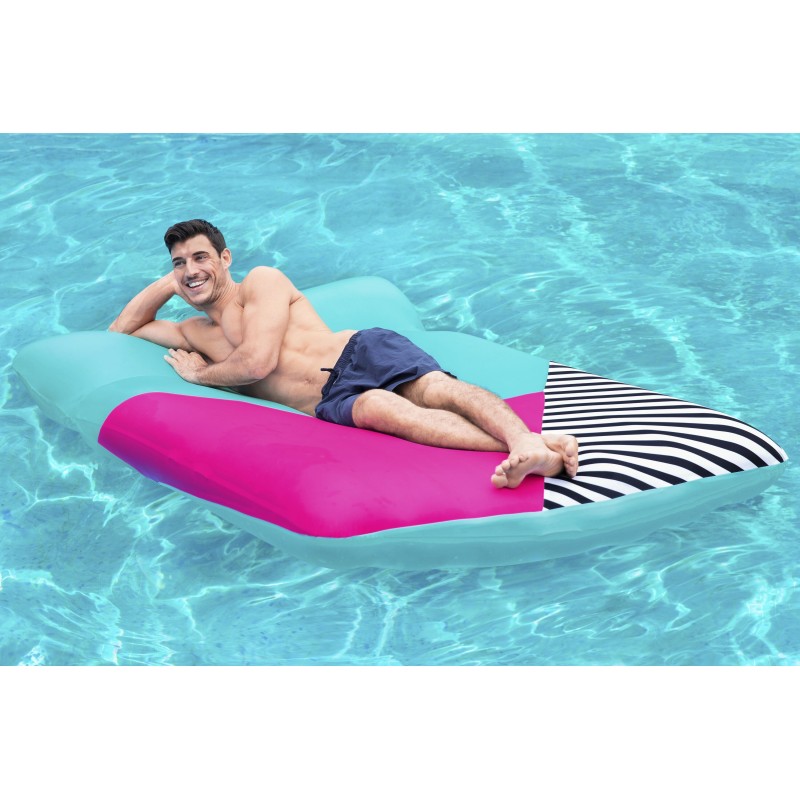 Matelas gonflable avec housse tissu Blissful Drifter™, 183 x 124 x 33 cm, 140 kg