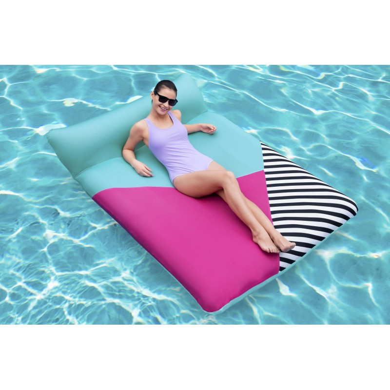Matelas gonflable avec housse tissu Blissful Drifter™, 183 x 124 x 33 cm, 140 kg