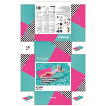 Matelas gonflable avec housse tissu Blissful Drifter™, 183 x 124 x 33 cm, 140 kg