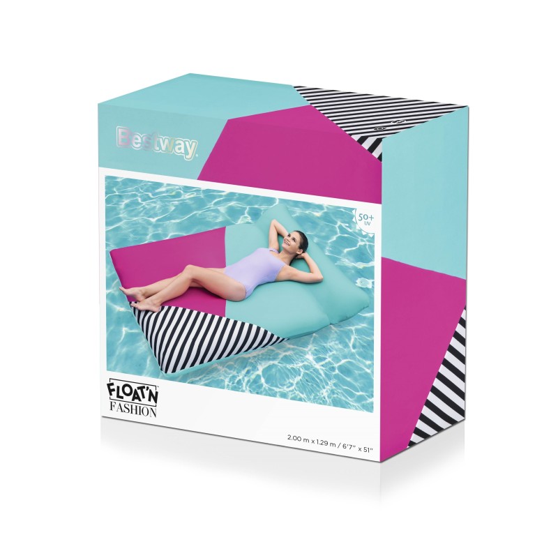 Matelas gonflable avec housse tissu Blissful Drifter™, 183 x 124 x 33 cm, 140 kg