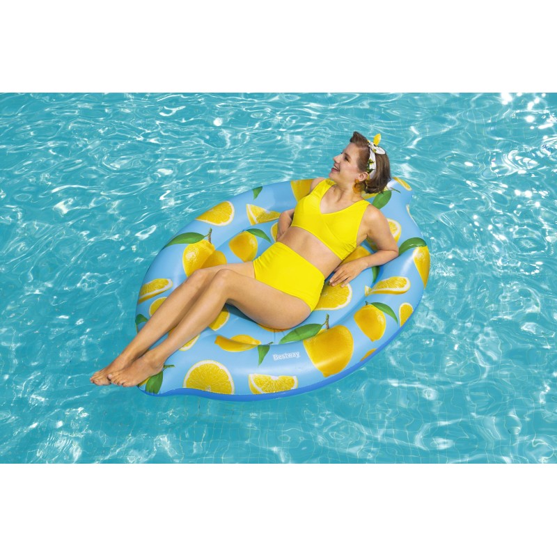 Ile gonflable parfumée citron Scentsational™ Lemon 176 x 123 cm