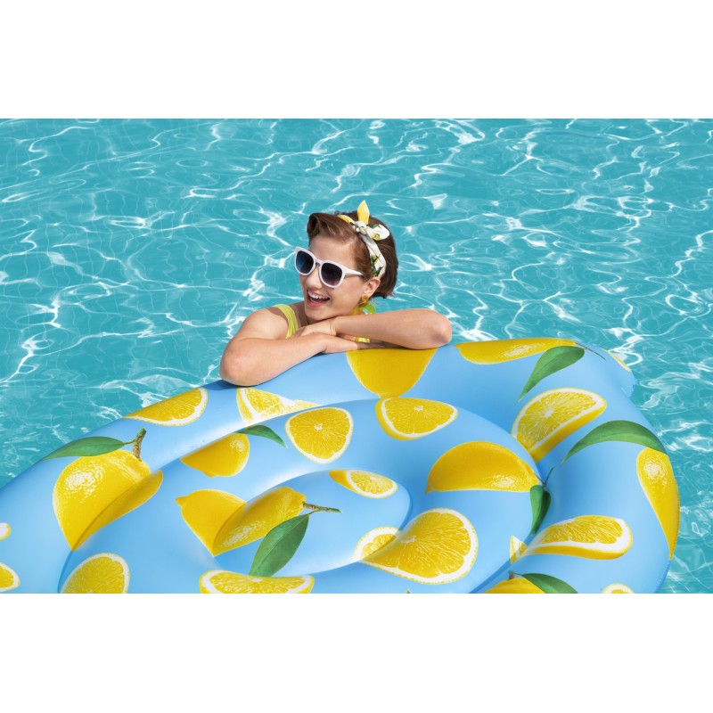 Ile gonflable parfumée citron Scentsational™ Lemon 176 x 123 cm