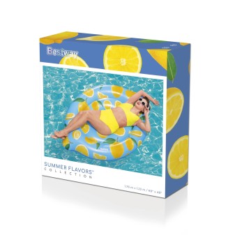Ile gonflable parfumée citron Scentsational™ Lemon 176 x 123 cm