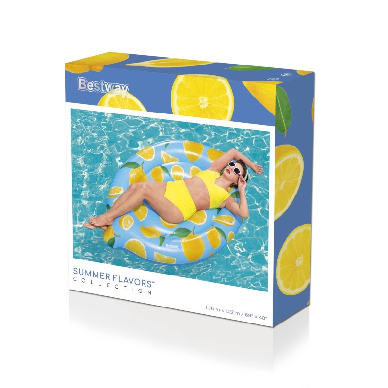 Ile gonflable parfumée citron Scentsational™ Lemon 176 x 123 cm