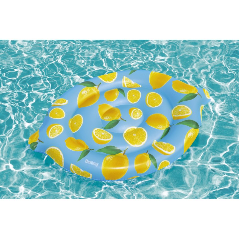 Ile gonflable parfumée citron Scentsational™ Lemon 176 x 123 cm