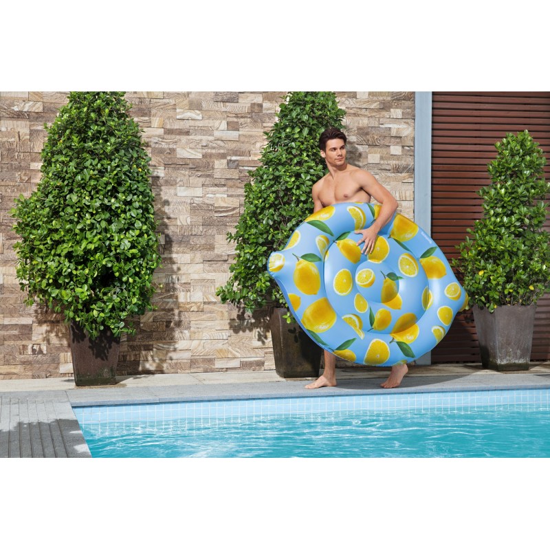 Ile gonflable parfumée citron Scentsational™ Lemon 176 x 123 cm