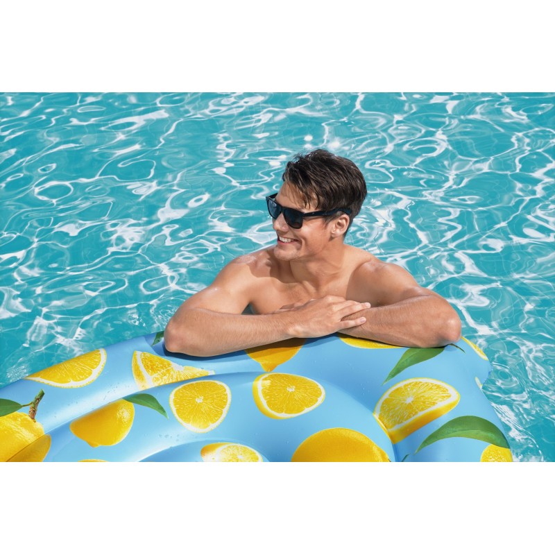 Ile gonflable parfumée citron Scentsational™ Lemon 176 x 123 cm
