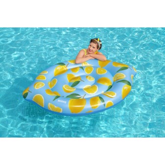 Ile gonflable parfumée citron Scentsational™ Lemon 176 x 123 cm