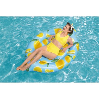 Ile gonflable parfumée citron Scentsational™ Lemon 176 x 123 cm
