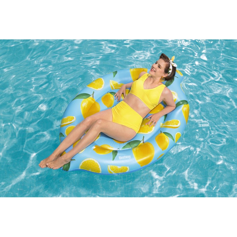 Ile gonflable parfumée citron Scentsational™ Lemon 176 x 123 cm