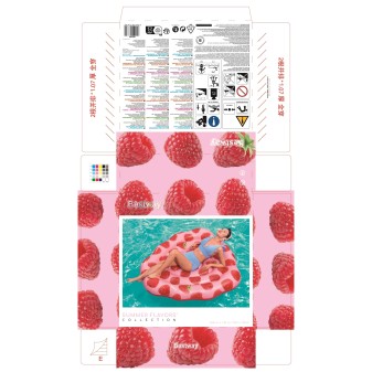 Matelas de piscine parfumé à la framboise Scentsational