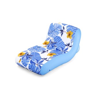 Fauteuil gonflable de piscine avec housse en tissu décor floral