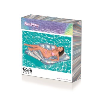 Matelas gonflable iridescent coquillage 180 x 112 cm Matelas gonflable iridescent coquillage 180 x 112 cm